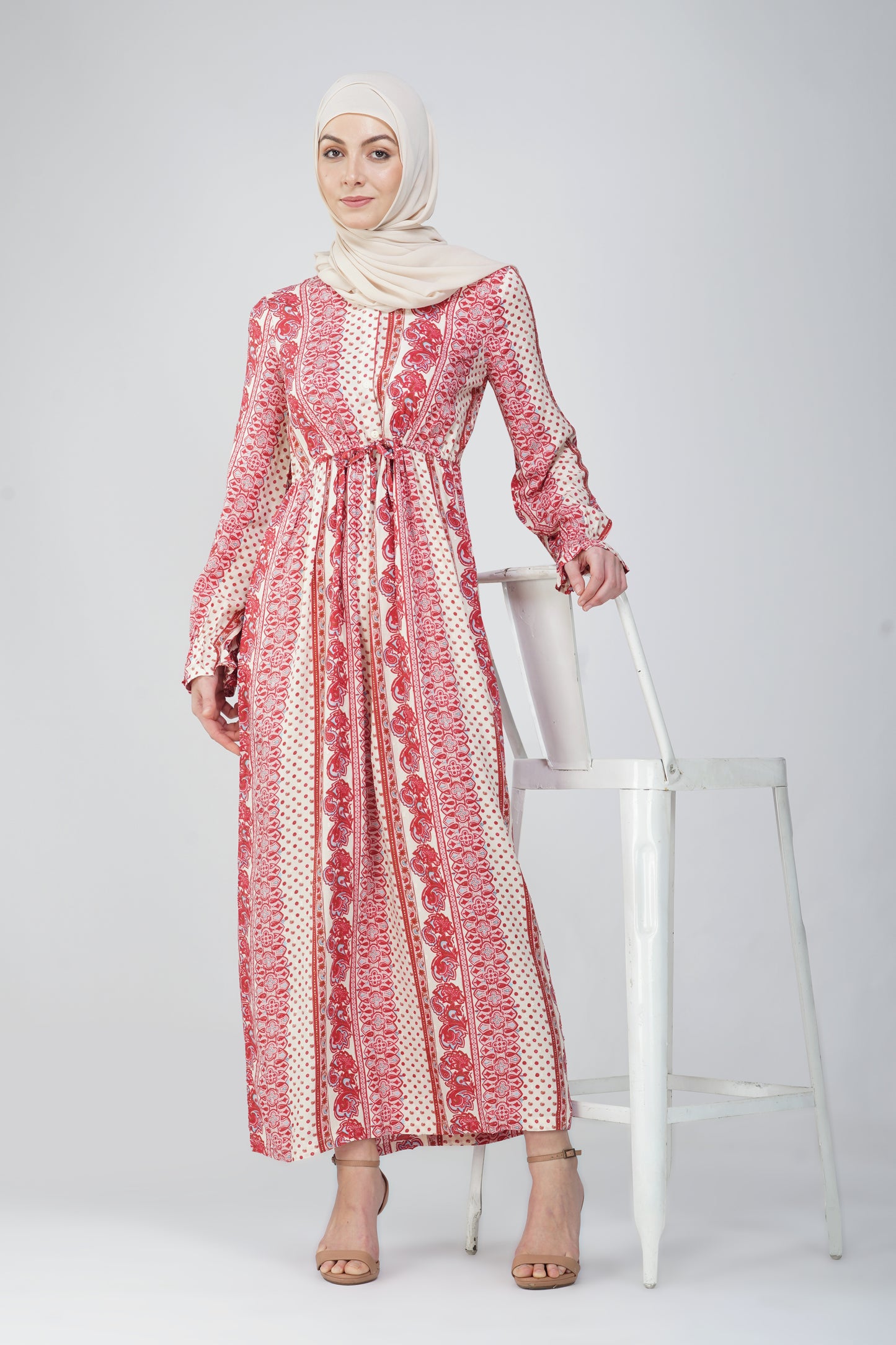 Paisley print maxi dress