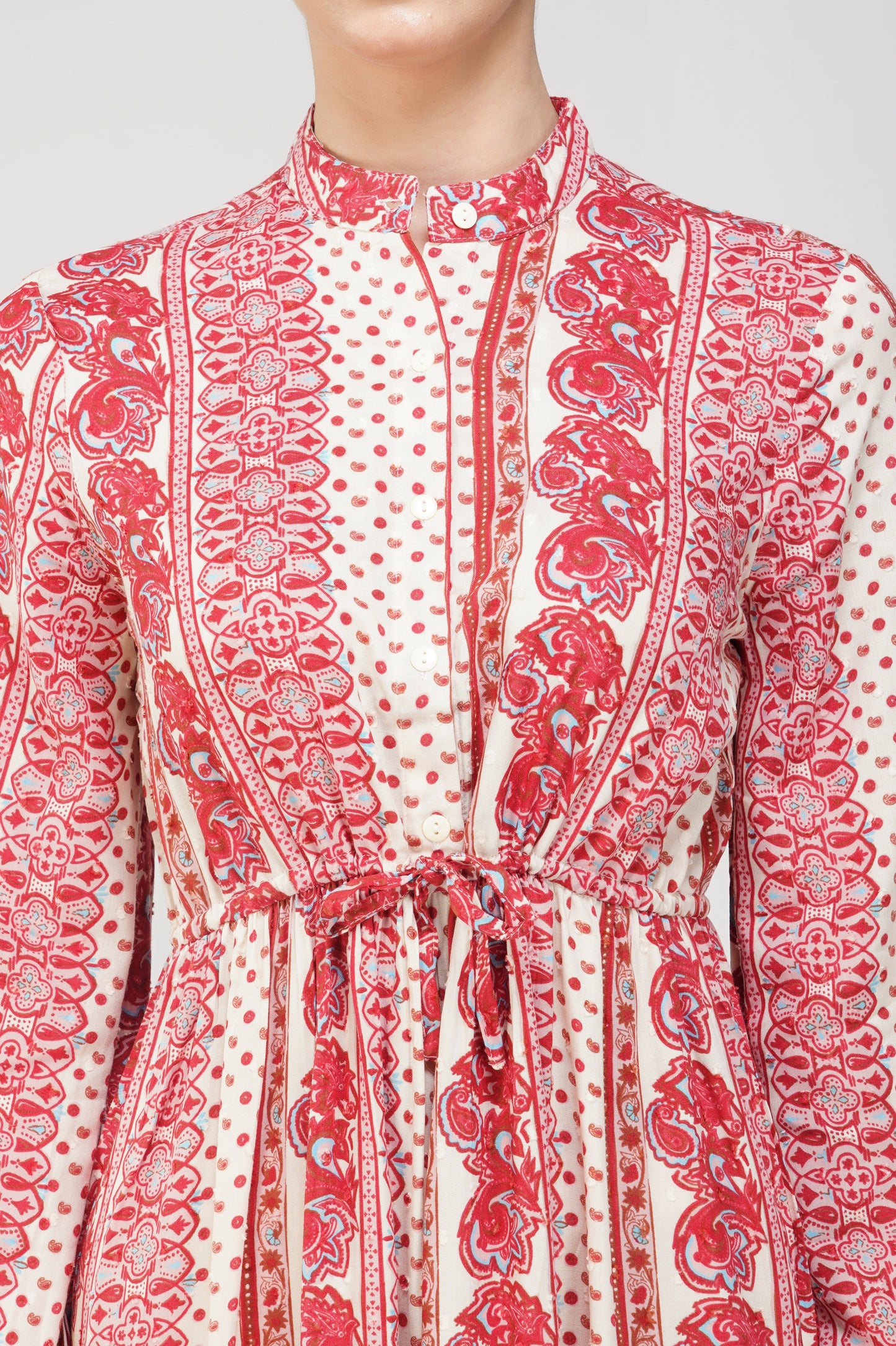 Paisley print maxi dress