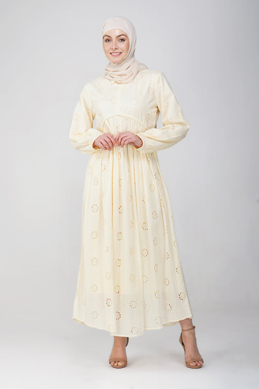 Off white lily dress