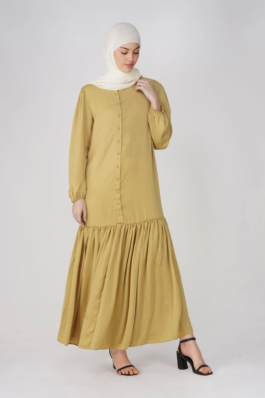 Mustard Yellow willow Dress