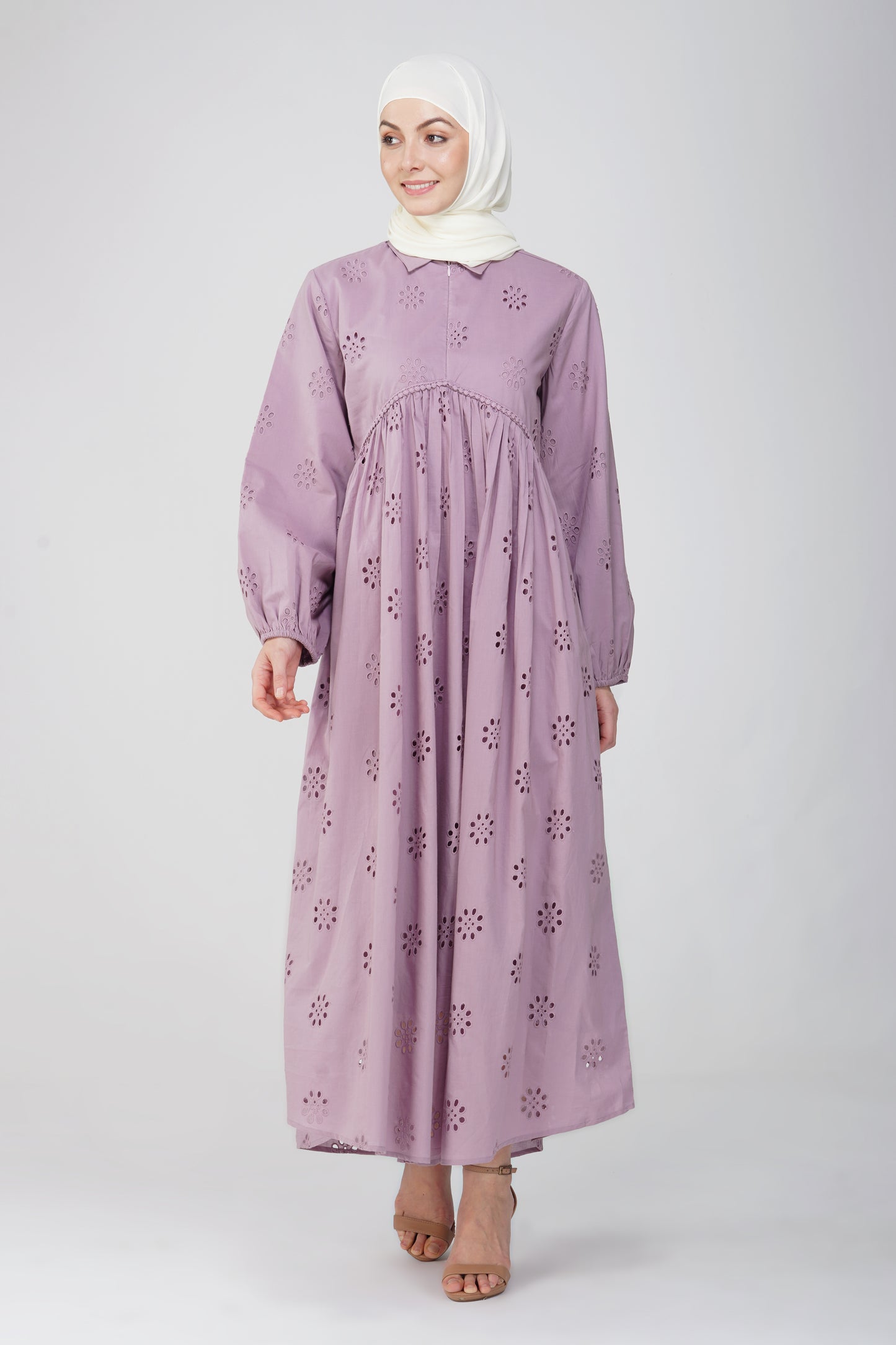 Mauve hakoba maxi dress