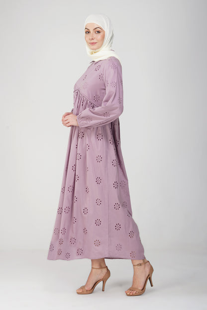 Mauve hakoba maxi dress