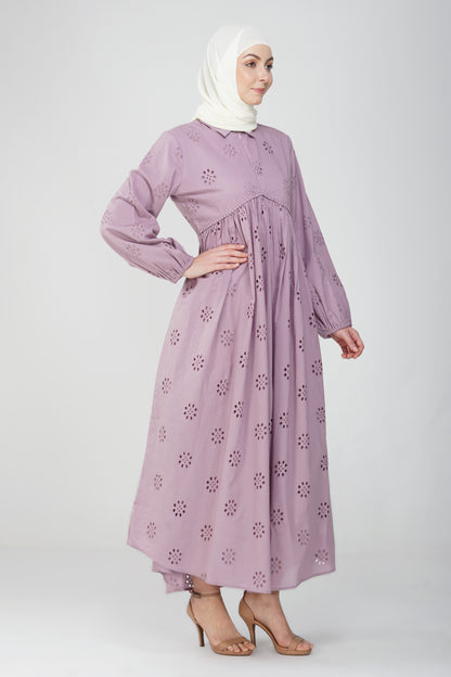 Mauve hakoba maxi dress