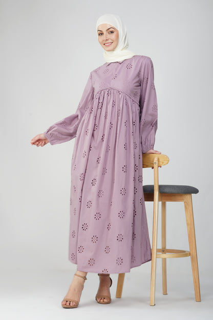 Mauve hakoba maxi dress