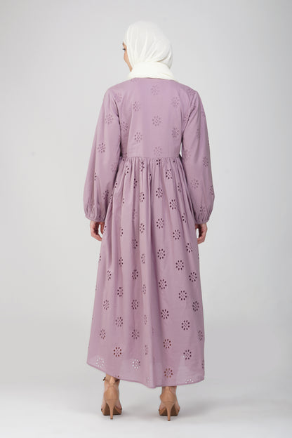 Mauve hakoba maxi dress