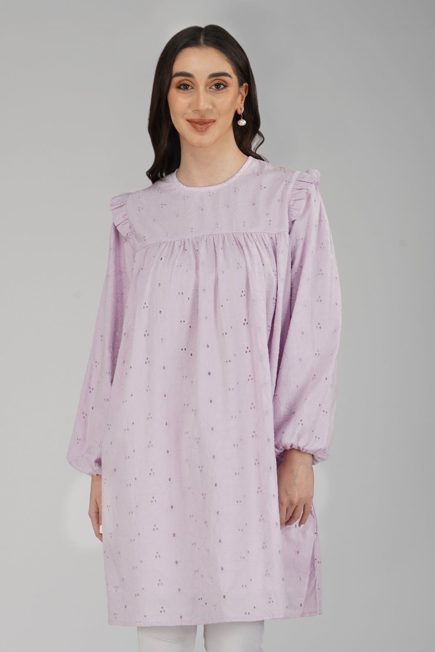 Lavender hakoba tunic